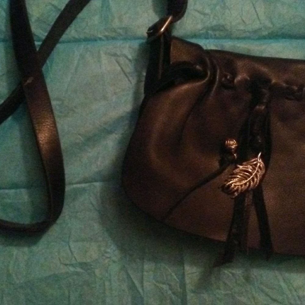 NWOT Lucky Brand black genuine leather purse